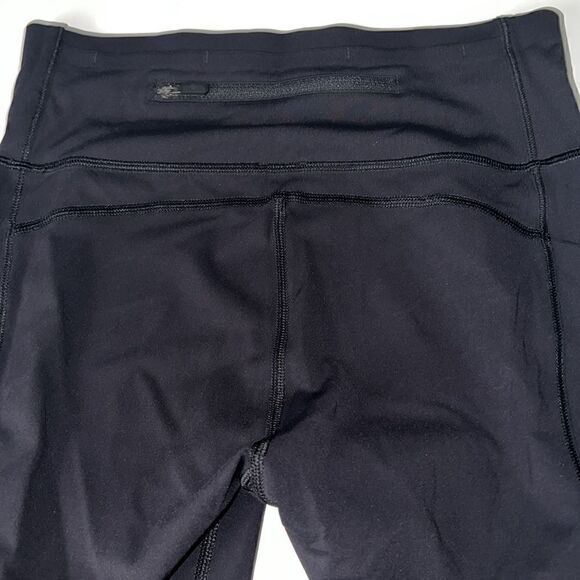 Lululemon Pace Perfect Black Side and Back Pockets 17 inch Crop Pants Size 6 - Picture 7 of 16